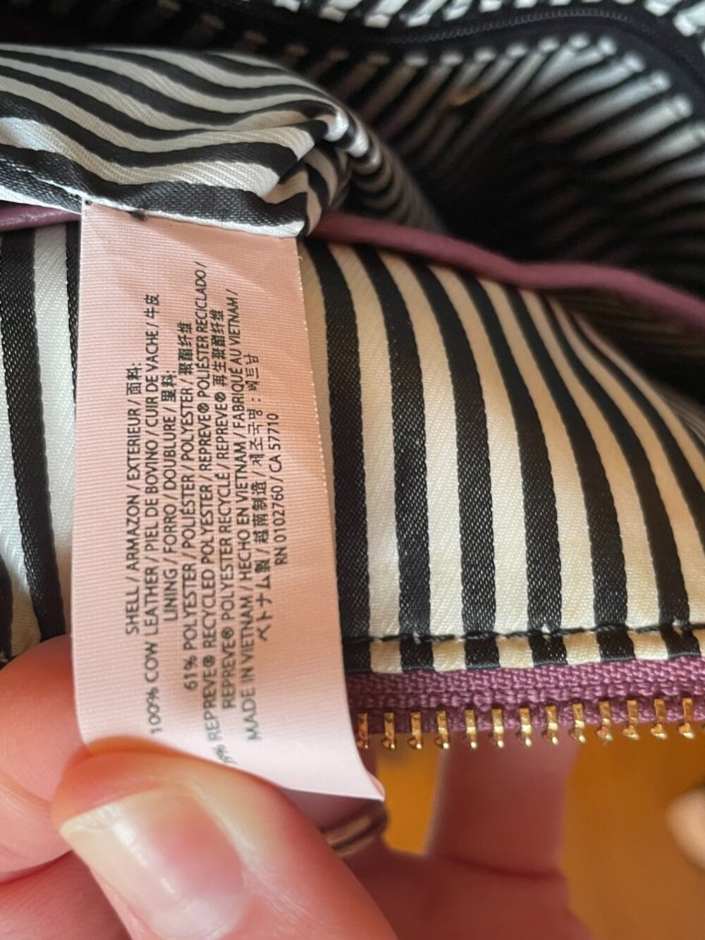 Kate Spade Deep Plum Pebbled Leather Crossbody - Picture 5 of 9
